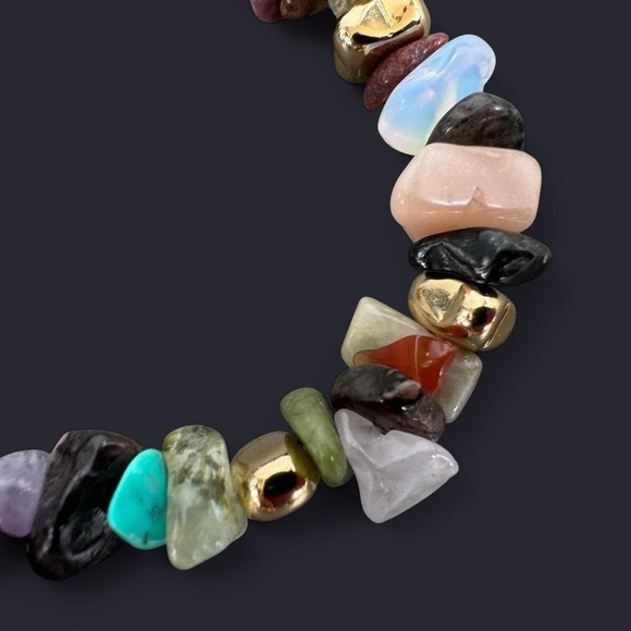 Gold Mixed Crystal Bead Bracelet - Picture 6 of 6